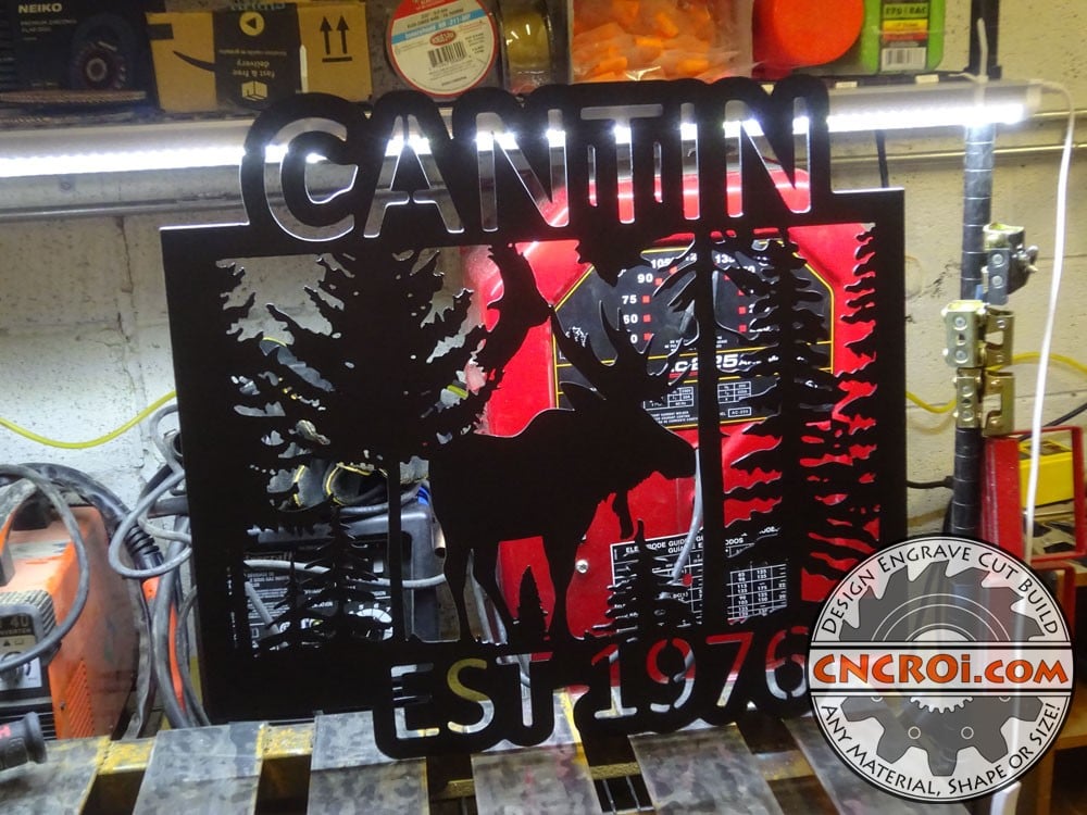 Custom Metal Sign: Plasma Cutting 12 ga 7/64" 2.8 mm Mild Steel