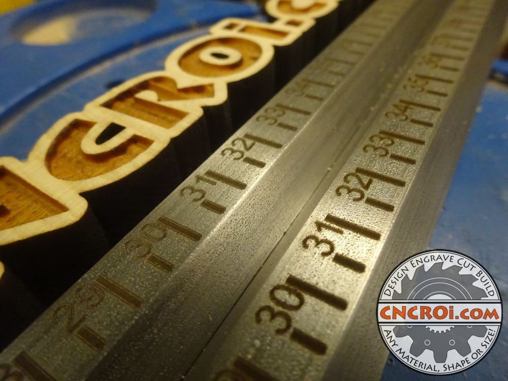 Hex Bar Ruler: 304 Stainless Steel Fiber Etching