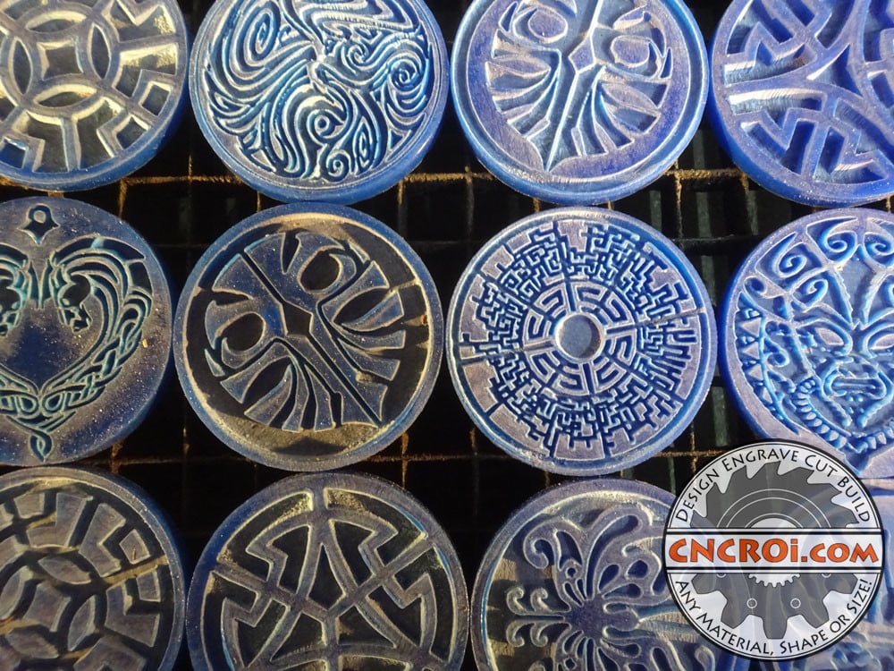 Custom Pottery Stamps: Lasering 1/4" 6 mm Acrylic