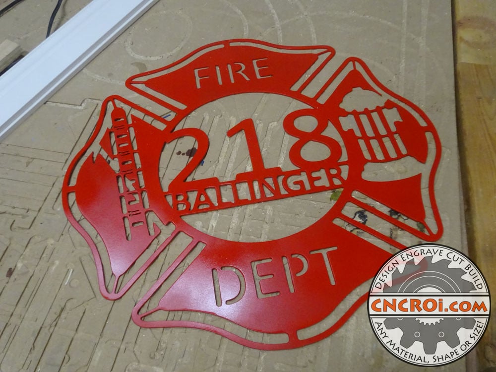 Firefighter Award: 12 ga Hot Rolled Mild Steel