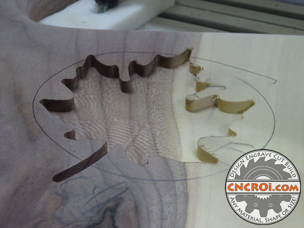 Custom Resin Inlays: CNC Routered Black Walnut