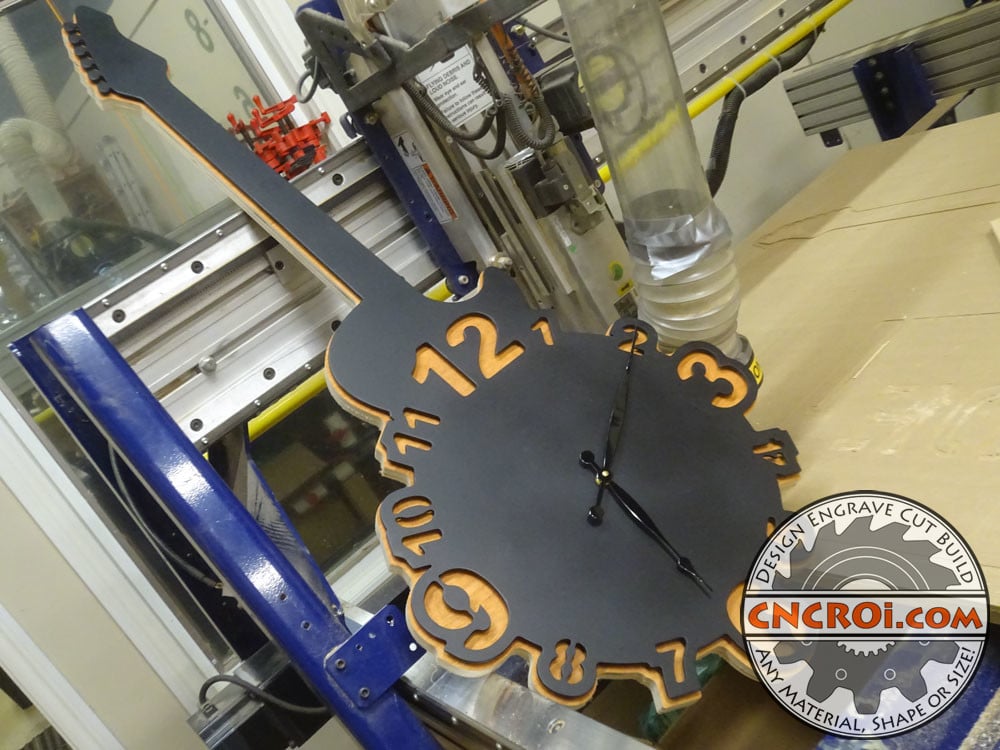 Custom Guitar Clock: 12 ga Mild Steel, 3/4" Plywood