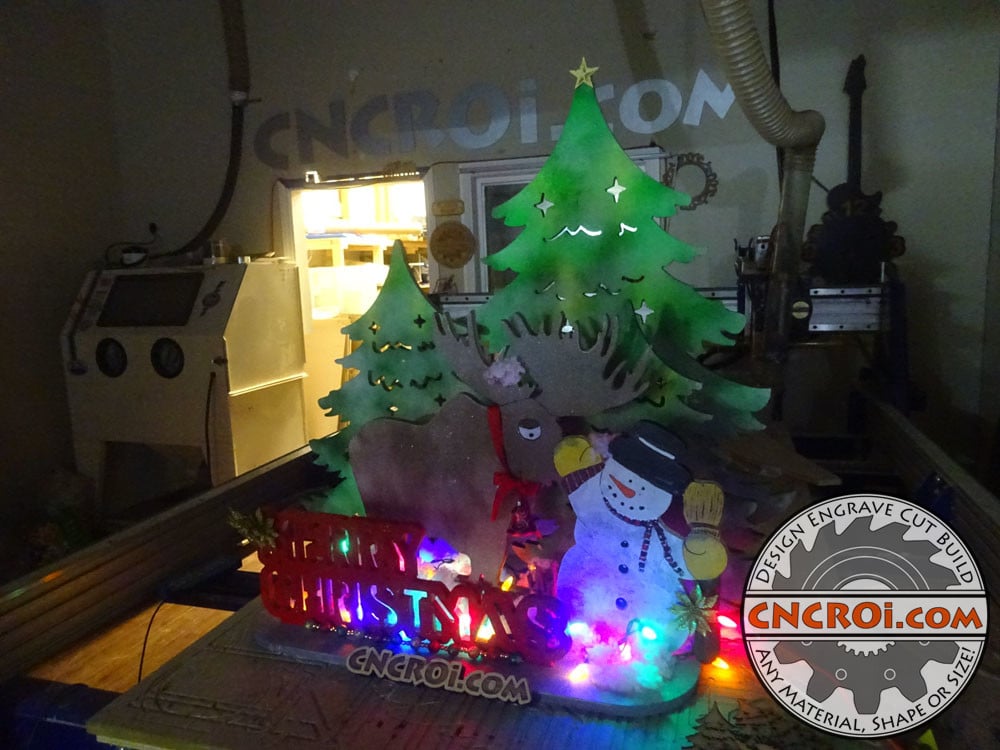 Custom Christmas Display: CNC Laser & CNC Router