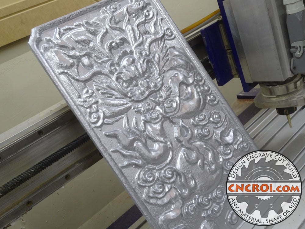 Custom Dragon Carving: CNC Carved MDF Relief Pattern