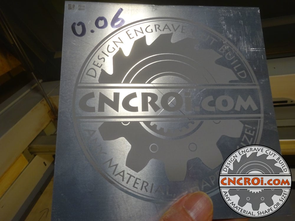 Laser Etching Raw Aluminum