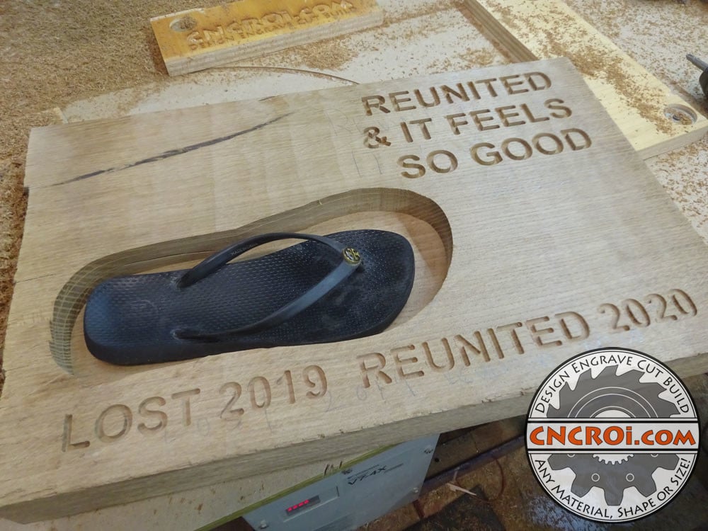 sandal novelty plaque