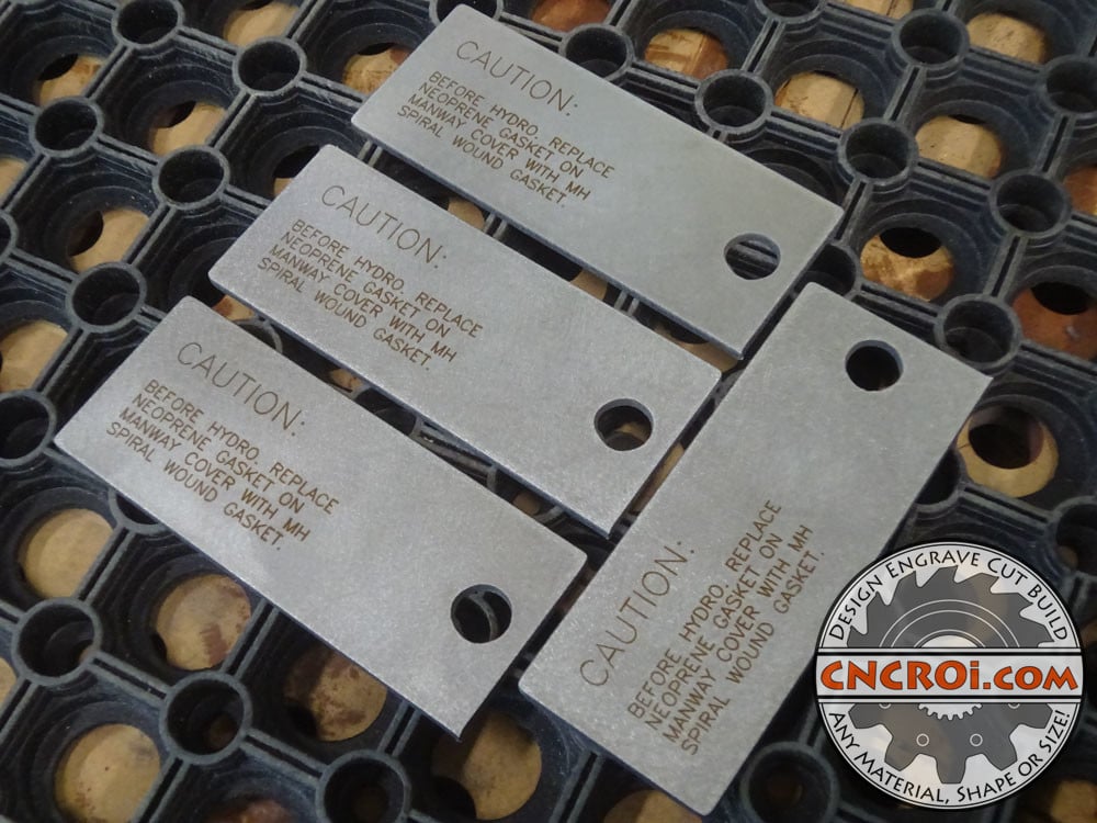 Custom Metal Tags: Plasma Cut, Fiber Etched