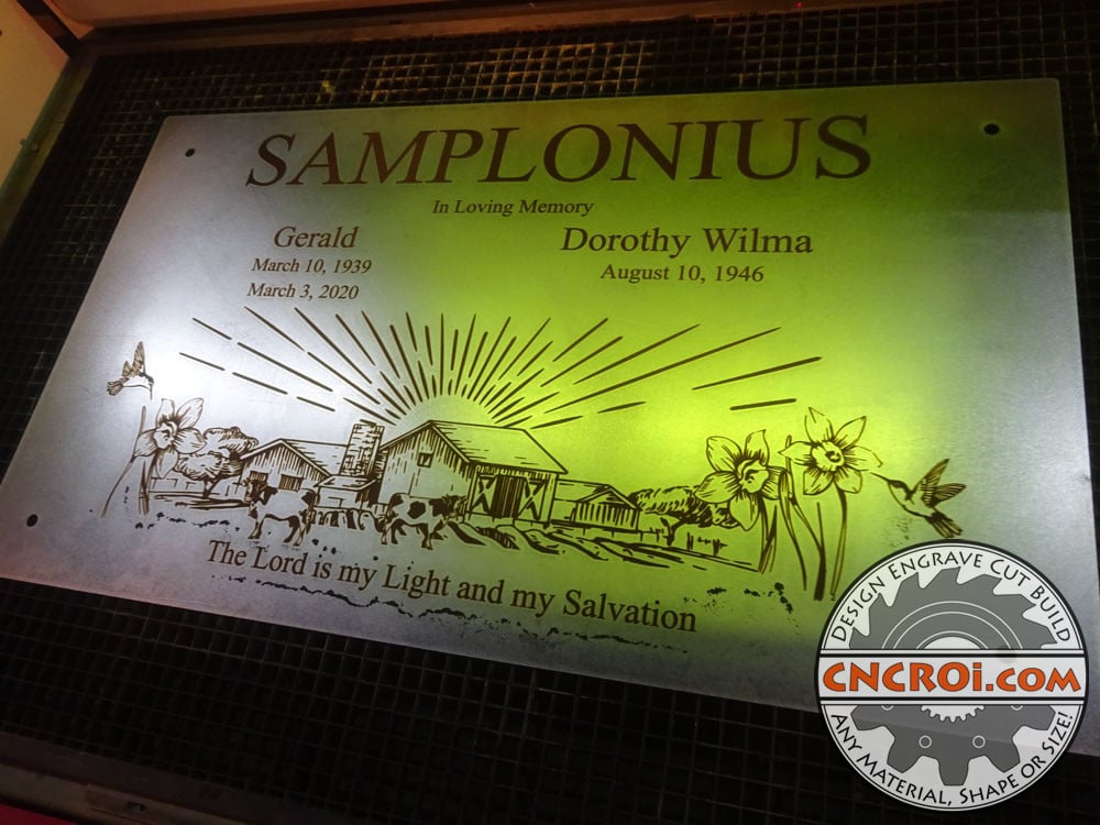 Custom Stainless Steel Memorial Plaque