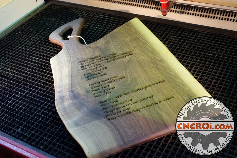 charcuterie board engraving
