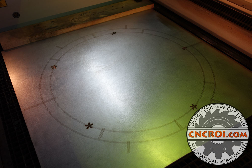 304SS pizza cutting tray template