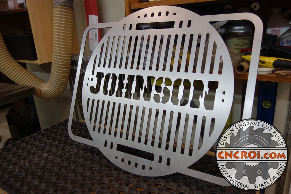 Custom Steel Fire Pit BBQ Grill