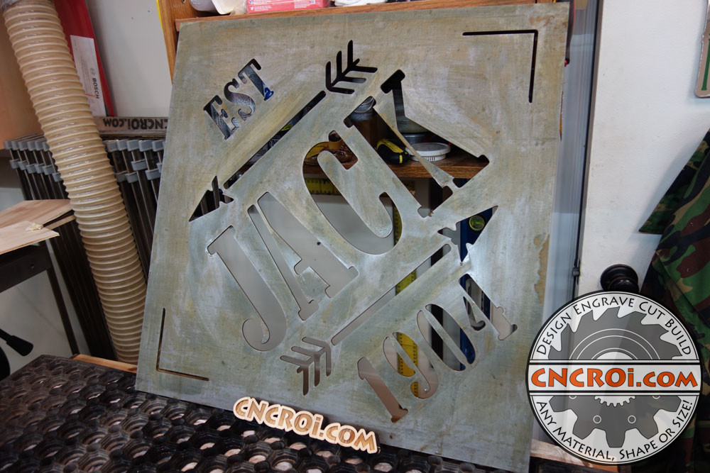 Custom 12 ga Mild Steel Signage