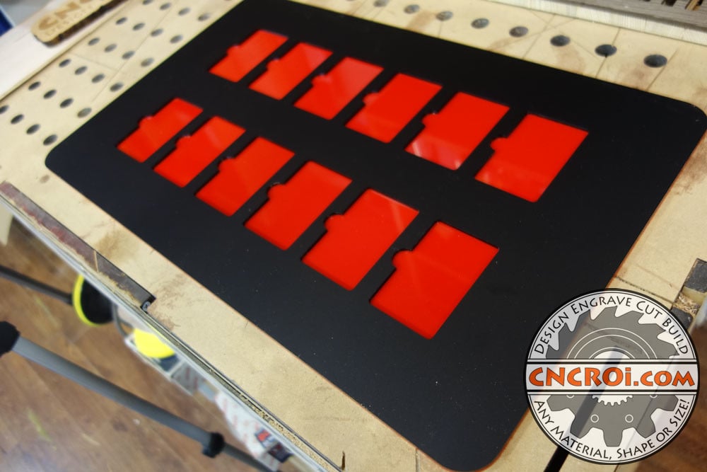 Custom Roland UV Jig: Bi-Colored Acrylic