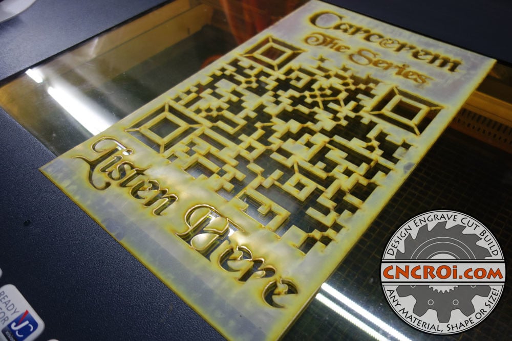 Custom QR Code Stencil: Polycarbonate