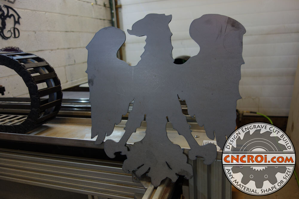 Custom Mild Steel Bird: CNC Plasma Cutting