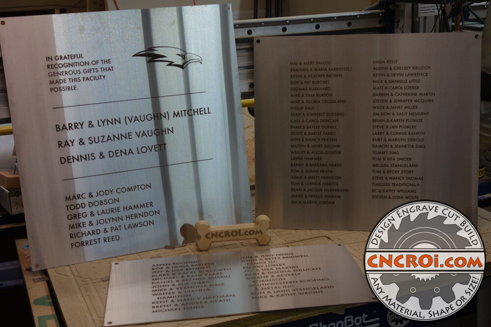 Stainless Steel Recognition Plaques: Fiber Etched
