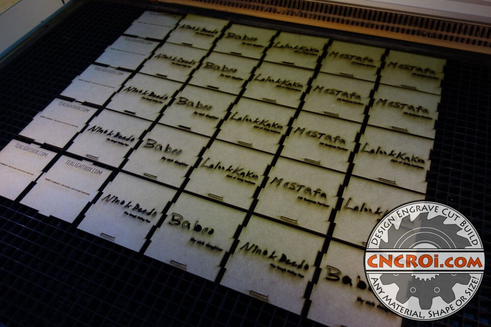 Custom Tea Light Box Cutting