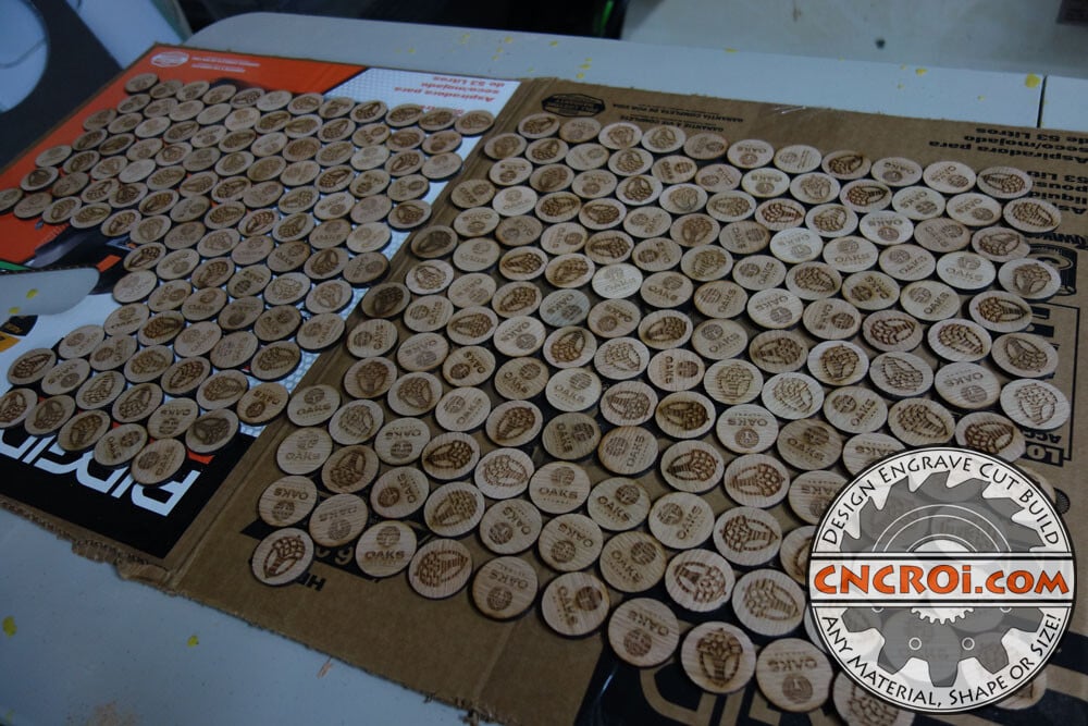 Custom Coin Manufacturing: Hardwood Oak