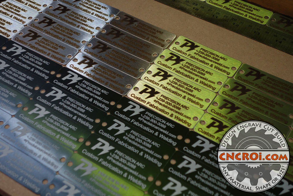 custom metal welding identification tags