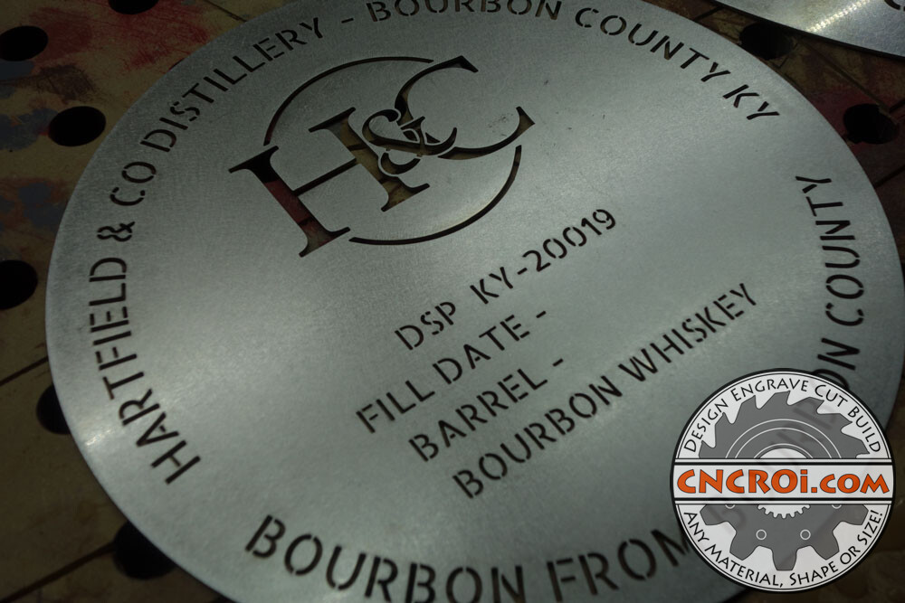 Custom Bourbon Barrel Stencil: 316SS