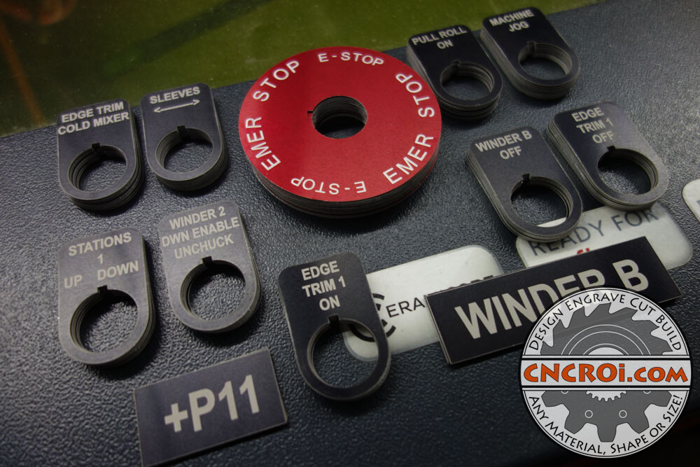 Custom Anodized Control Panel Tags