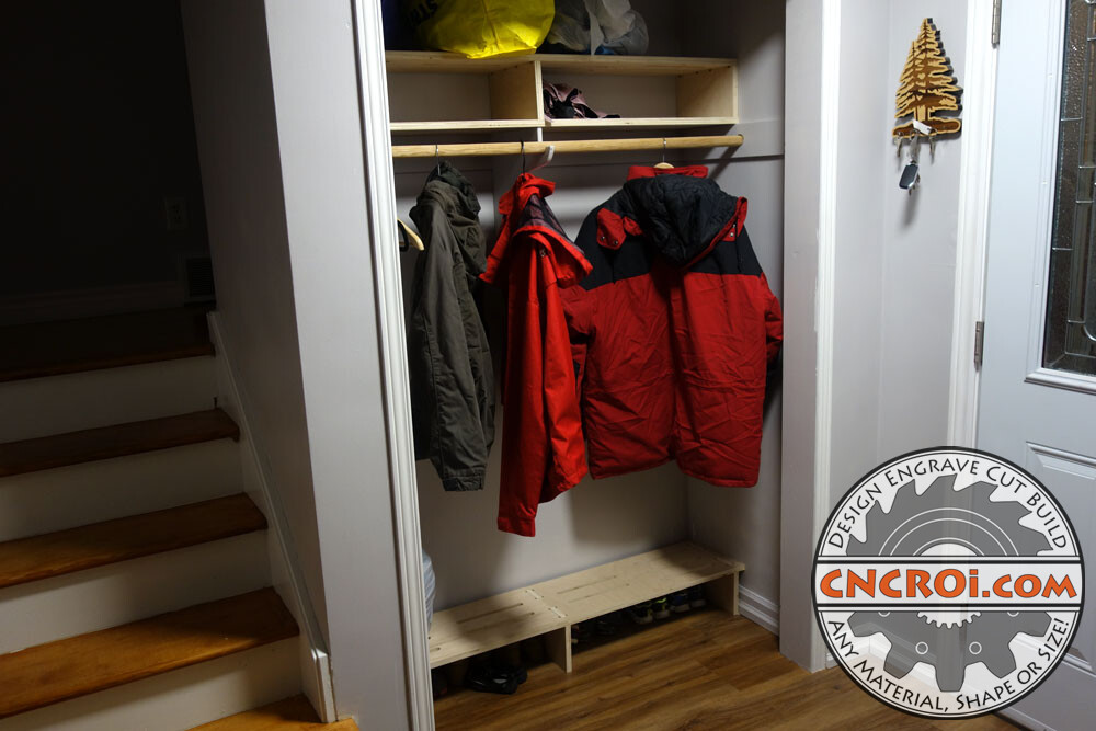 Custom Plywood Closet Organizer