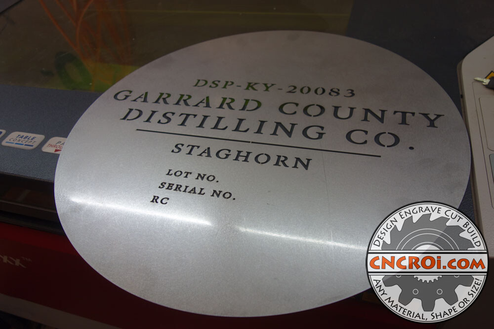 Custom Metal Barrel Head Stencil