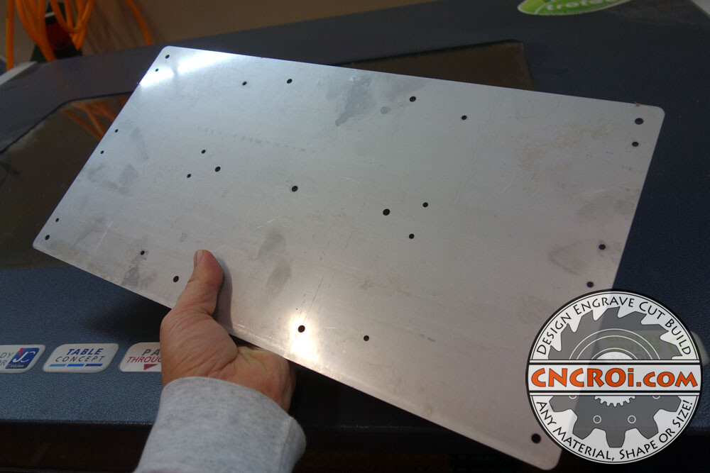Waterjet Cutting a Steel Part: 11 ga 2B 304 Stainless Steel