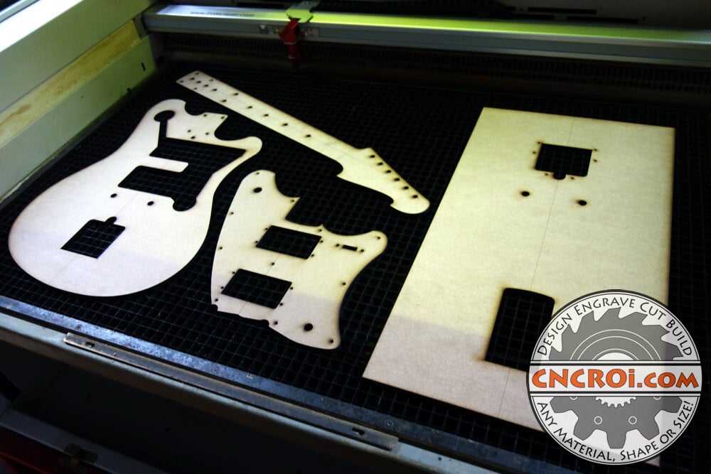Guitar Router Guide: Laser Cut 1/4" MDF