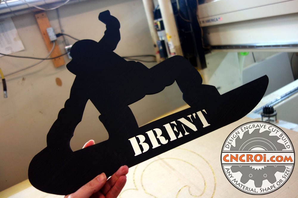 Custom Snowboard Wall Art: 1/4" Plywood