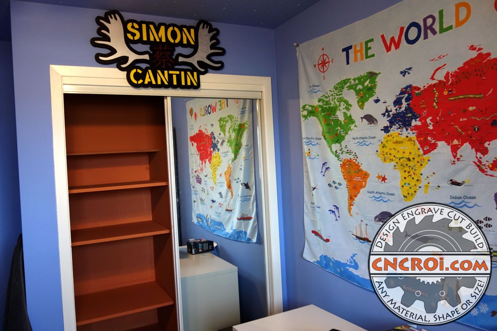 Custom Bedroom Closet Organizer: Simon's Room