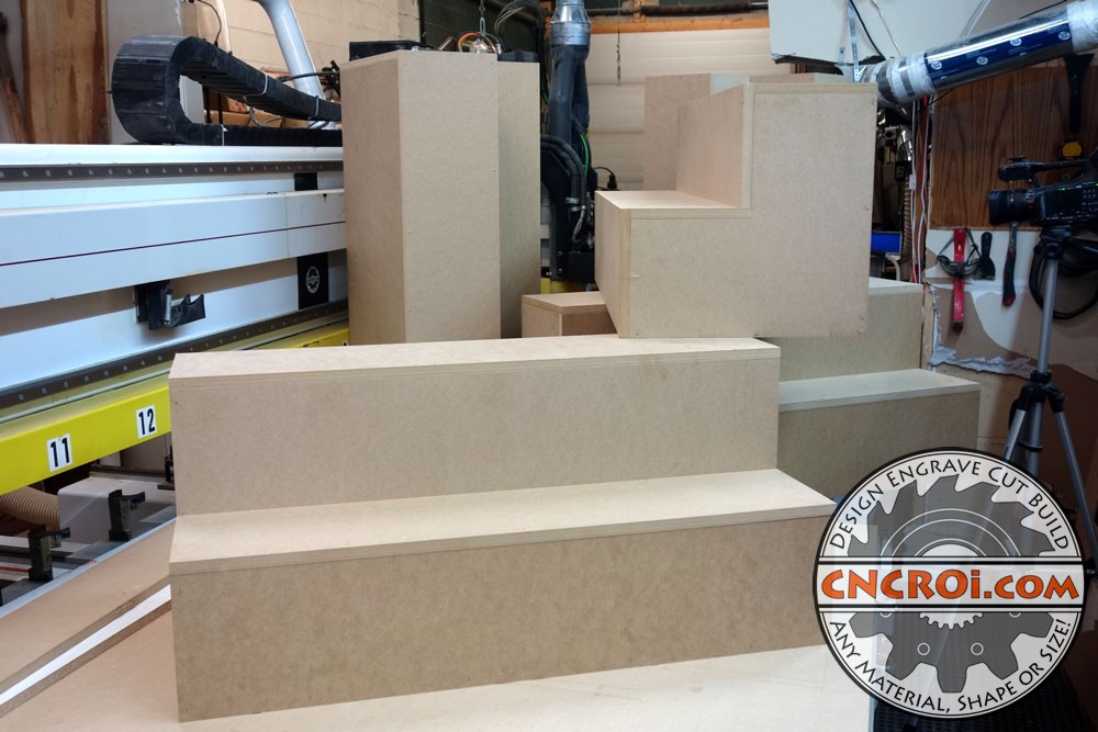 Custom Steps: 3/4" MDF
