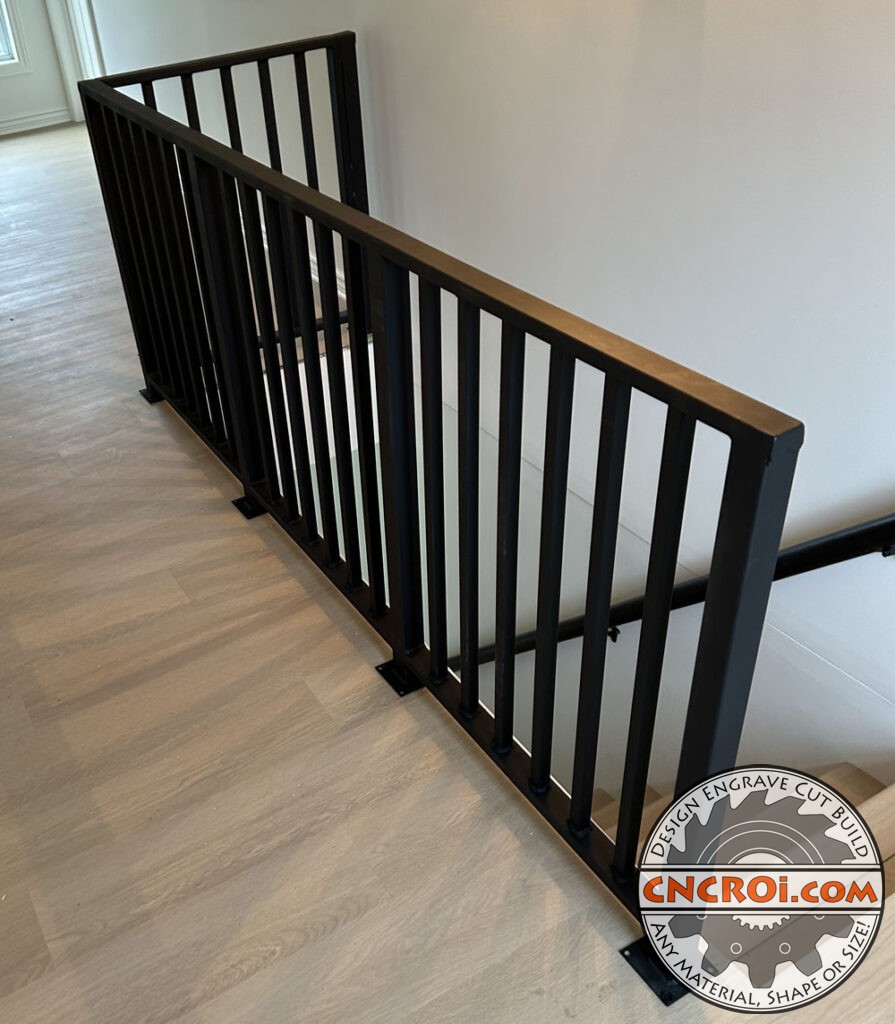 Custom Steel Hand Rail: FCAW & SMAW Welding