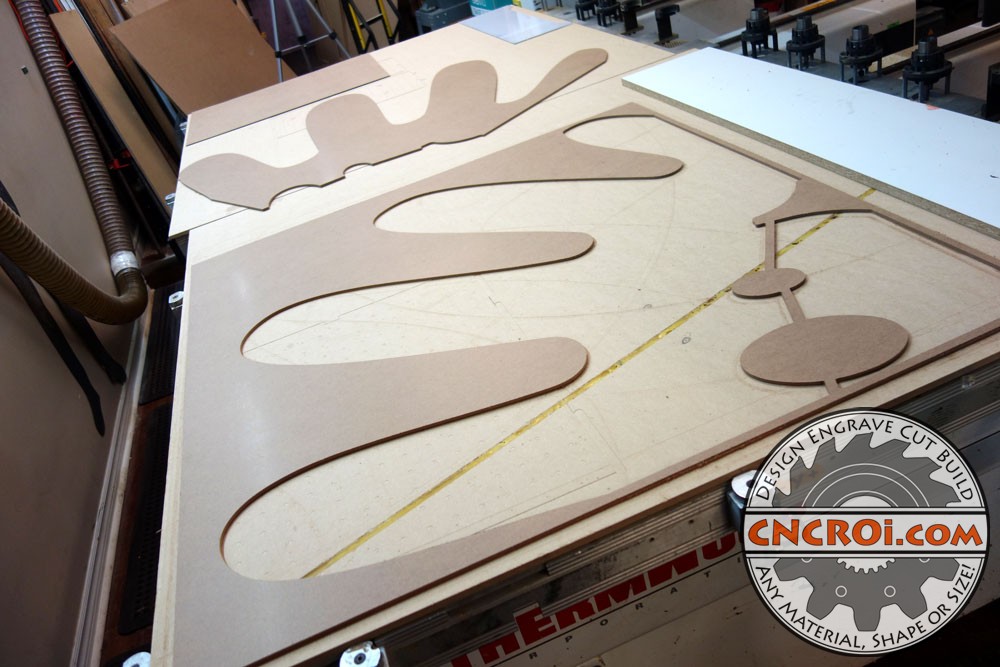 Massive MDF Stencil: Routering 1/4" MDF
