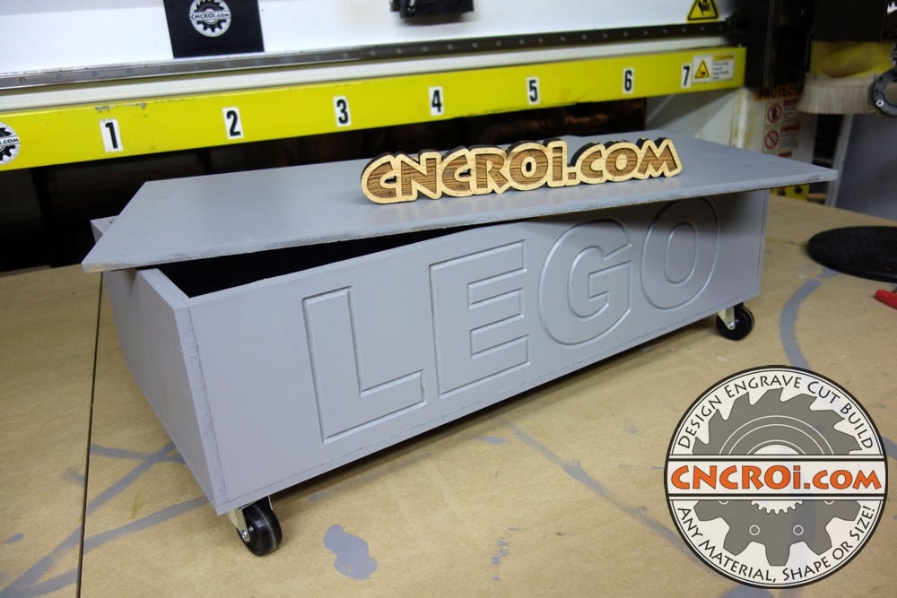 Custom Lego Storage Box: Routering 5/8" MDF