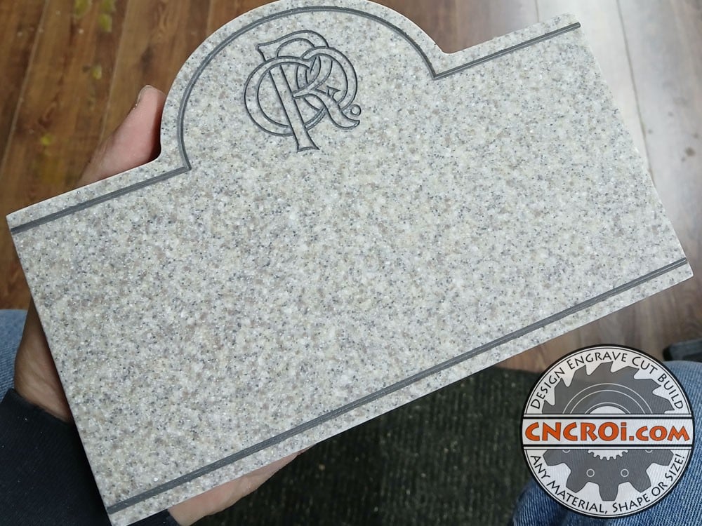Custom Corian Sign Blank: 1/2" Solid Surface Material