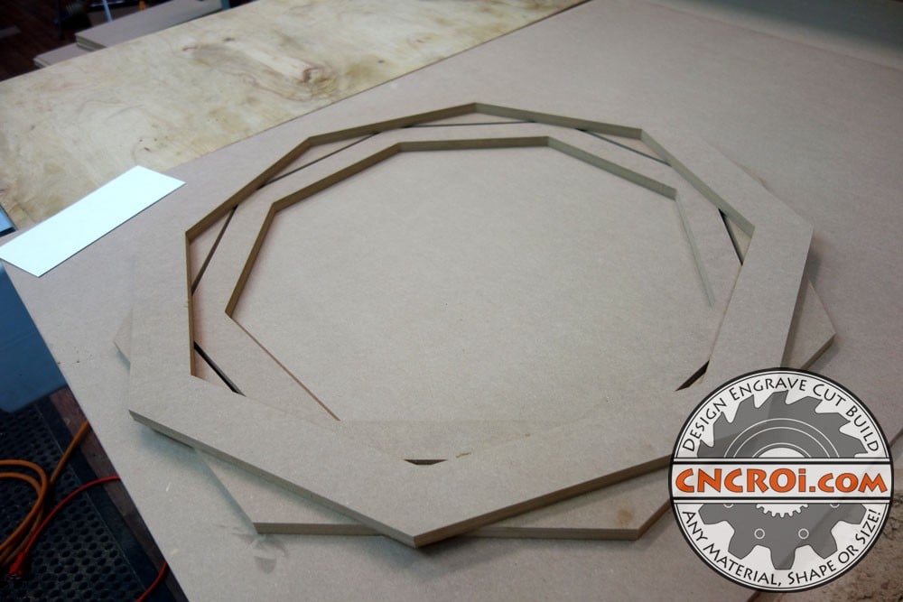 Custom Octagon Window Frames: 5/8" MDF