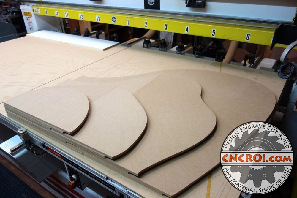 Custom Wall Light Display: 5/8" MDF