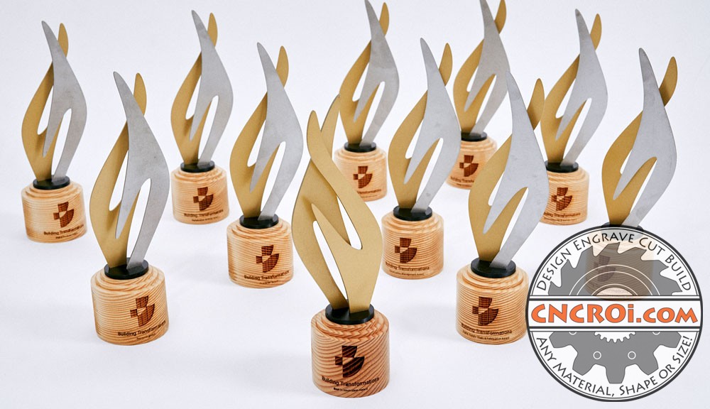 Custom Spotlight Award: CNC Waterjet, Laser, Router & 3D Printed