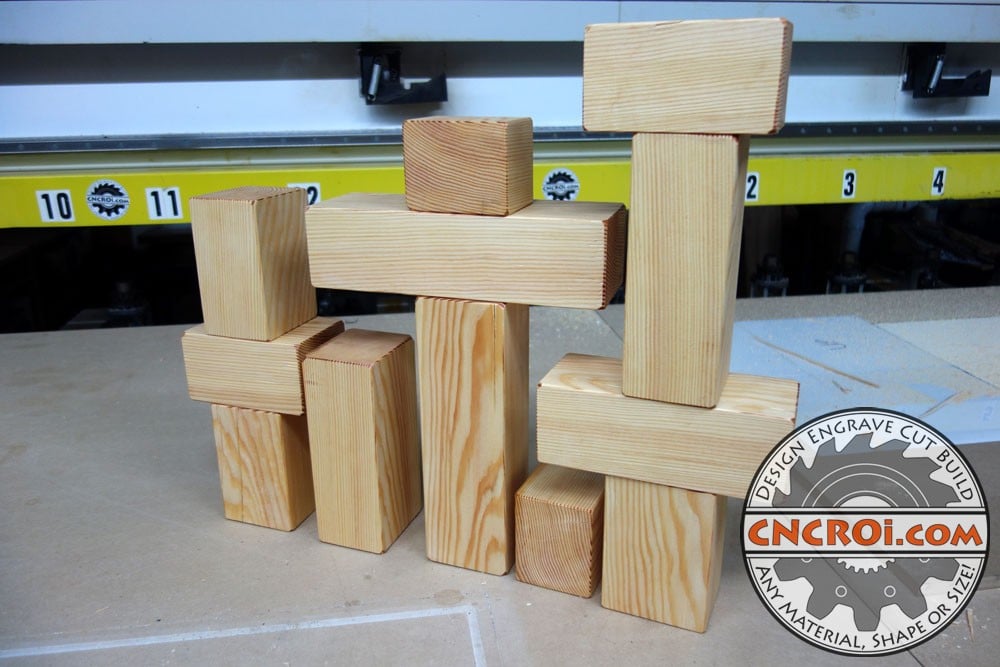 Custom Wood Blocks Douglas Fir Routering & Finishing