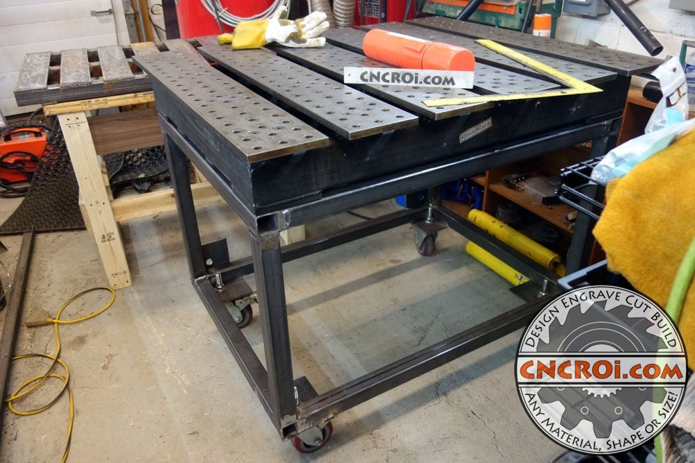 Custom Welding Table Base: 2" Square 1/8" Wall Tubing