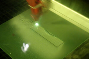 Laser + Rubber = Custom Stamps!