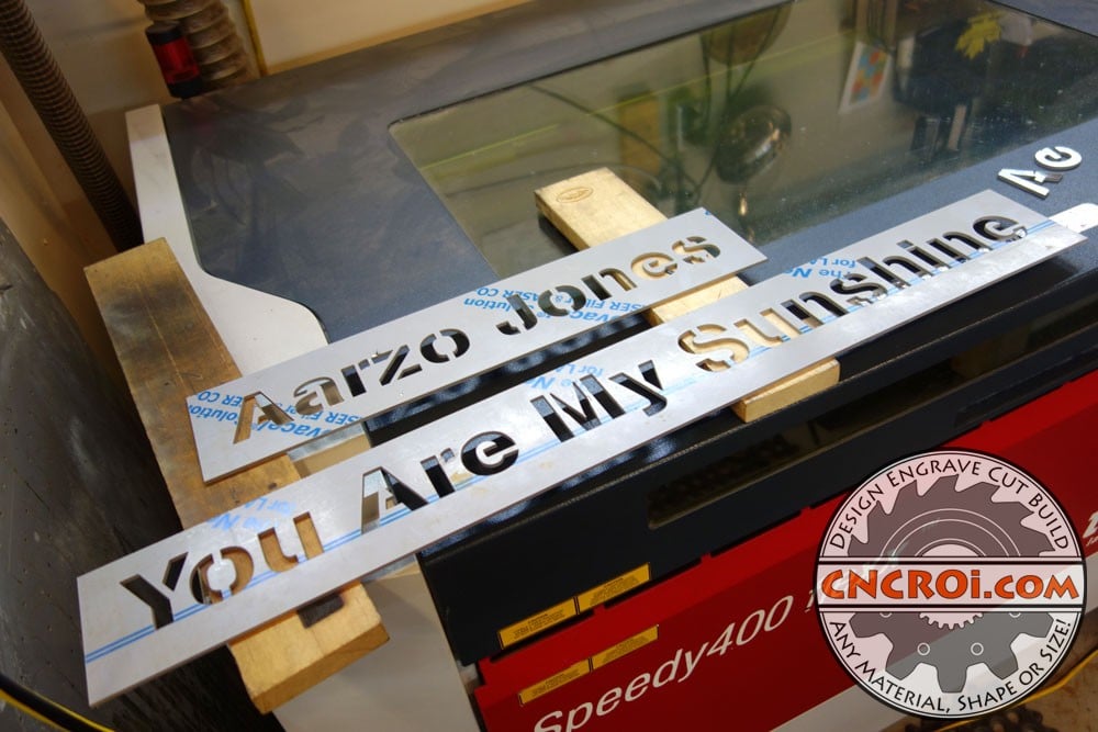 Underwater Metal Signs: Waterjet Cut 11ga 316SS #4 Finish