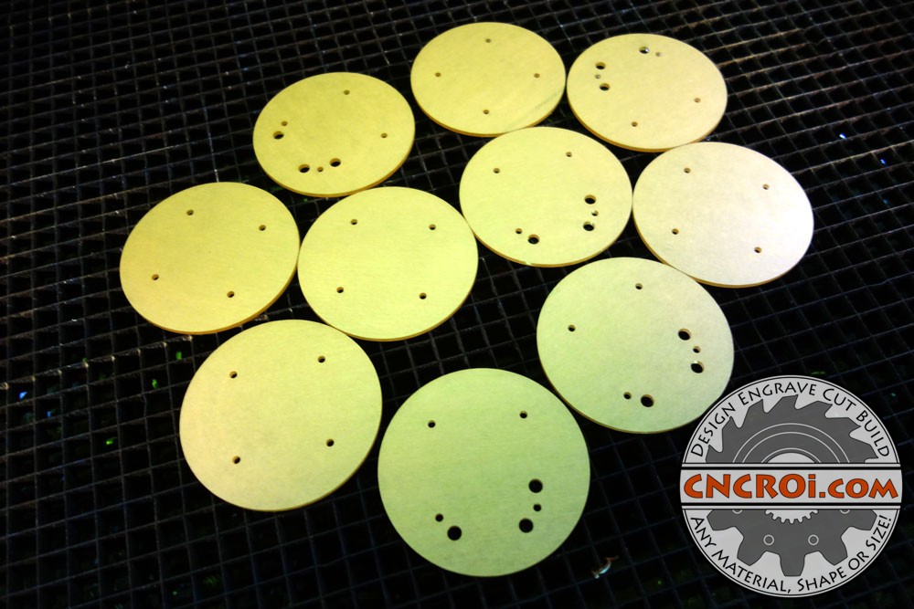 Clear Acrylic Disks: Laser Cutting 1/8"